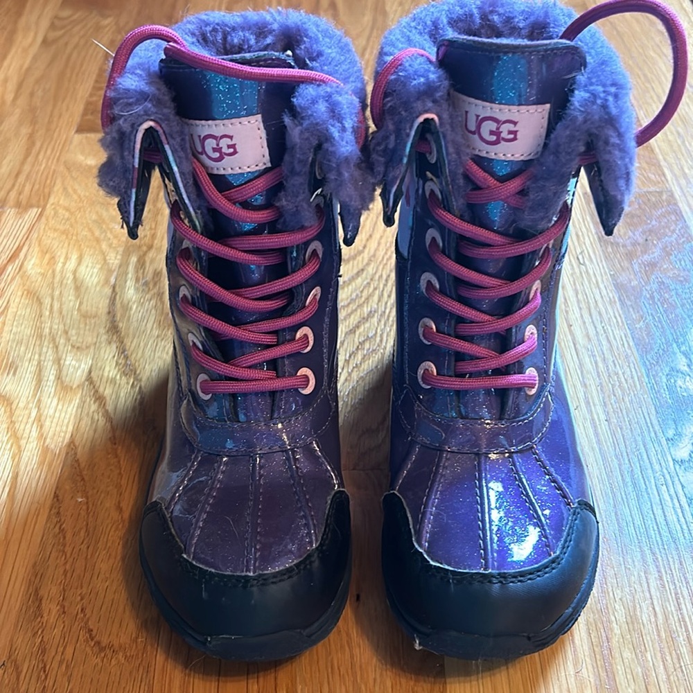 Girls Purple/Pink Ugg Adirondack boots size 13